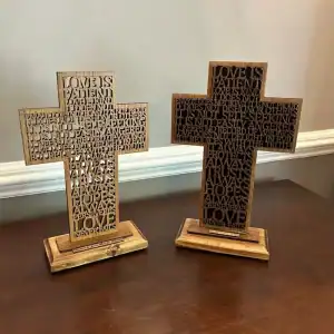 1 Corinthians 13 Wooden Cross