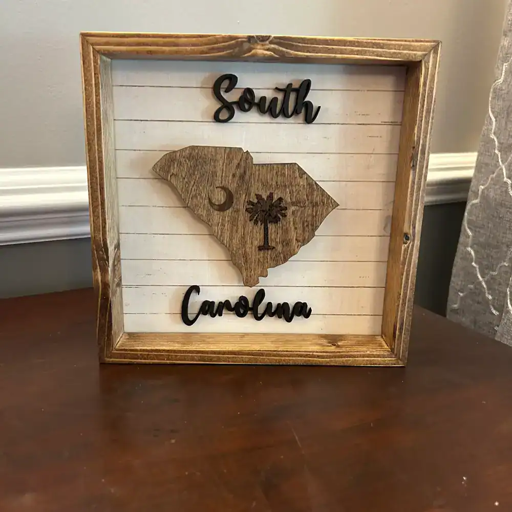 south carolina wood sign